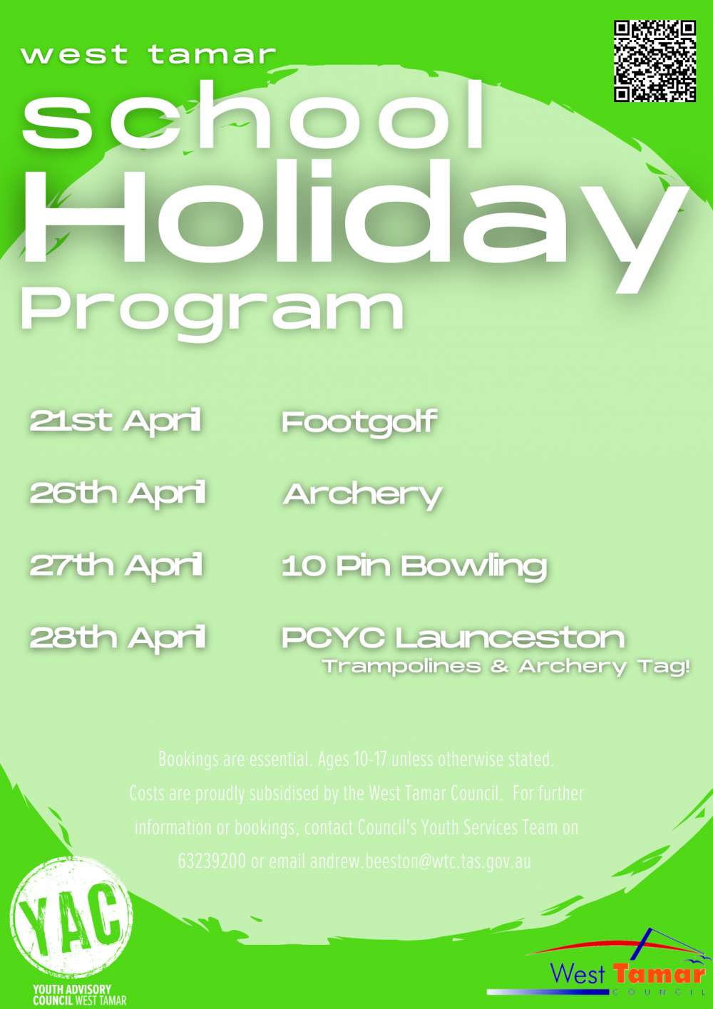 April Holiday Program page 1