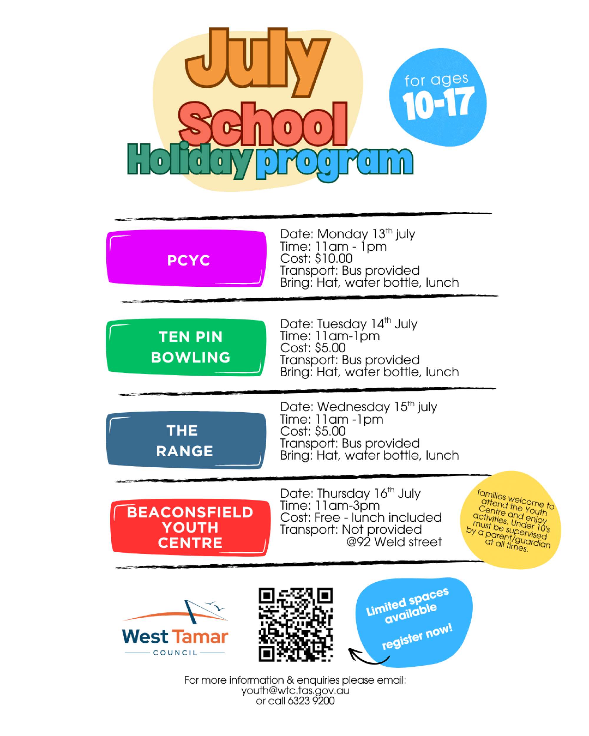 2026 School Holiday Program